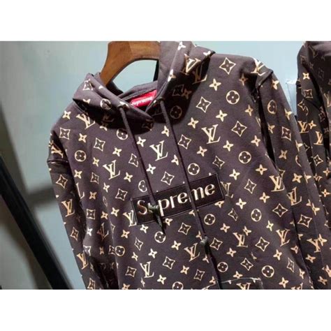 supreme louis vuitton hoodie women's|supreme louis vuitton price.